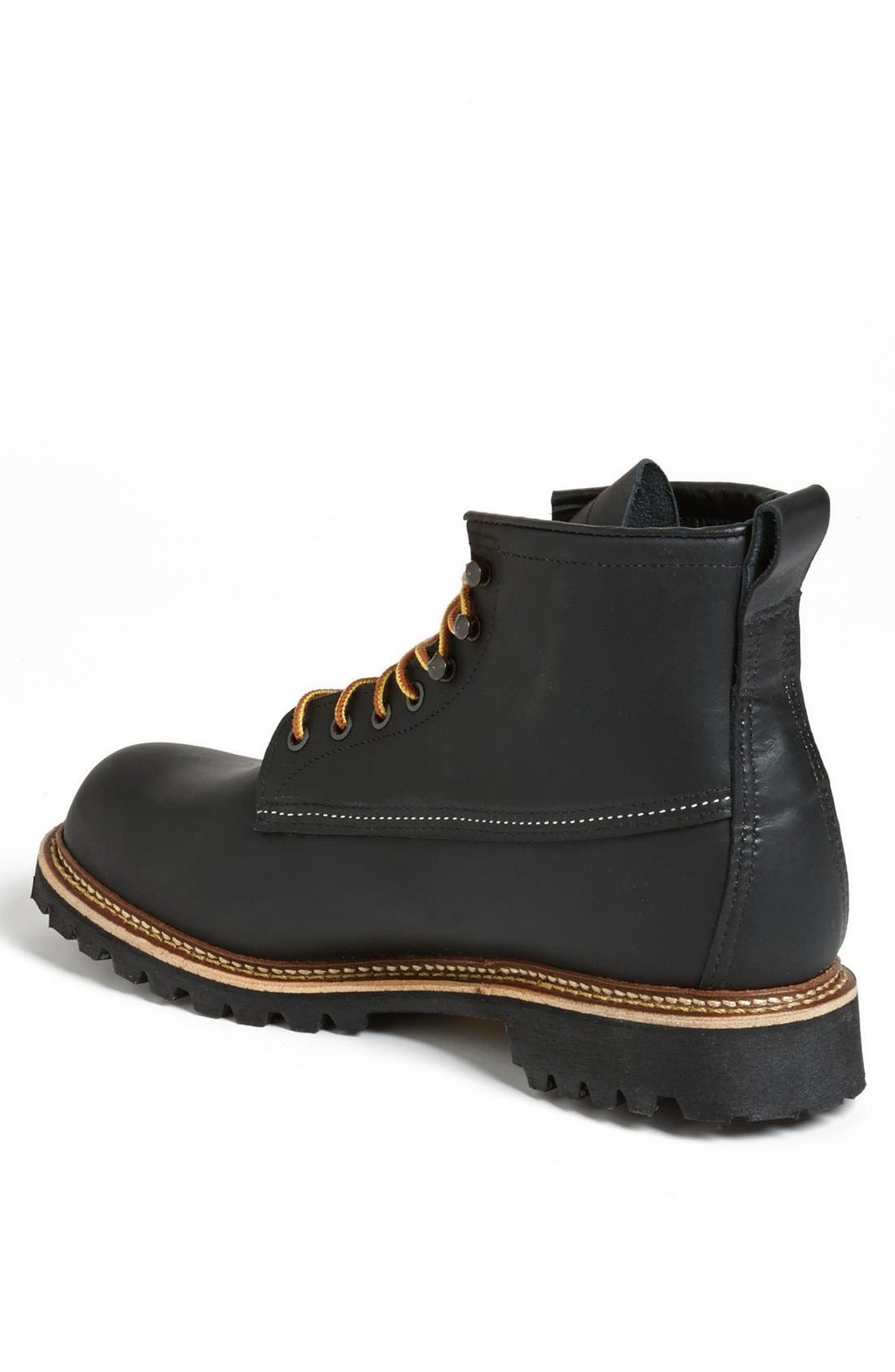 'Ice Cutter' Round Toe Boot, Alternate, color, BLACK OTTER- 2930