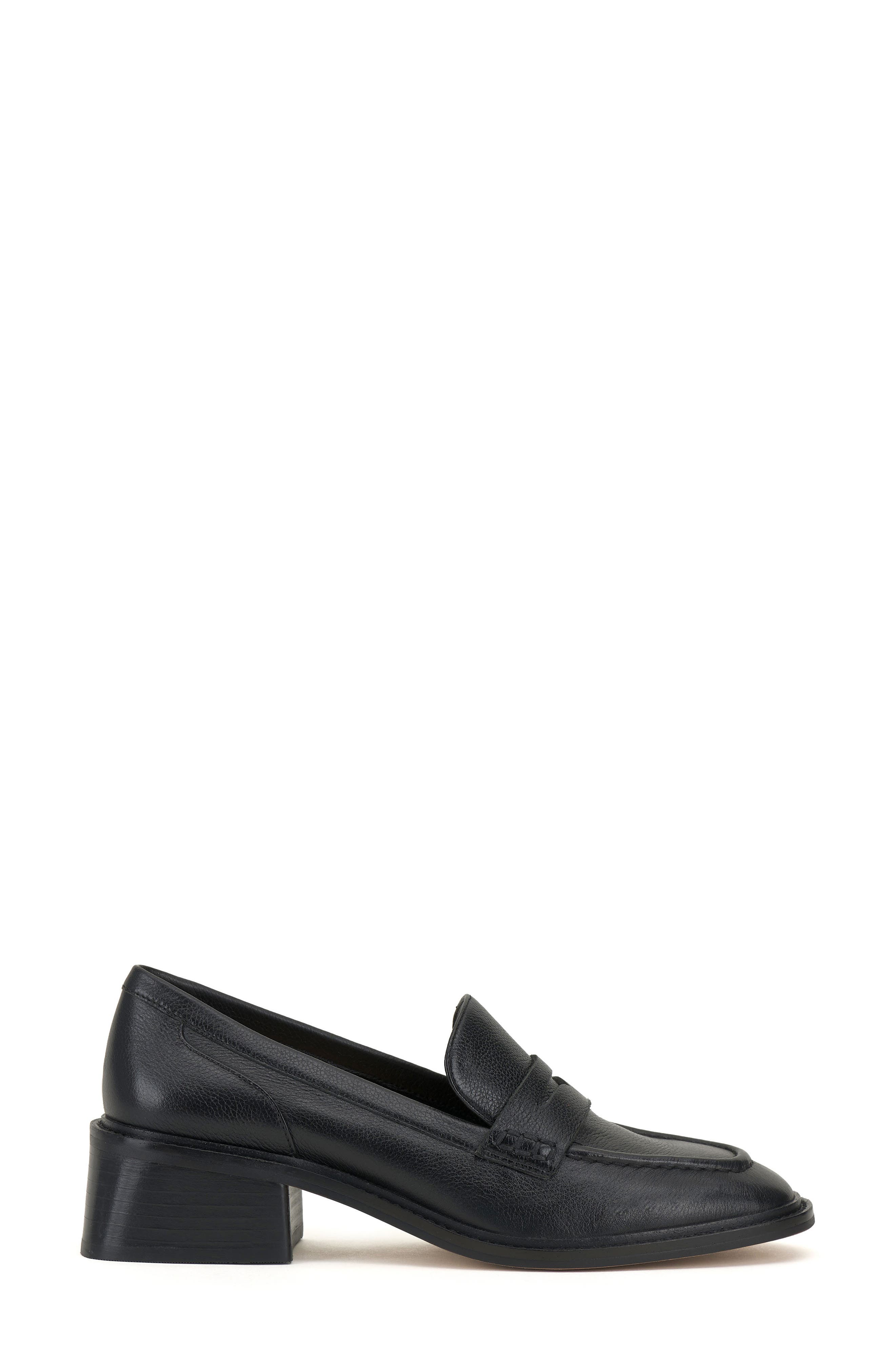 Enachel Penny Loafer, Alternate, color, BLACK BUTCAF
