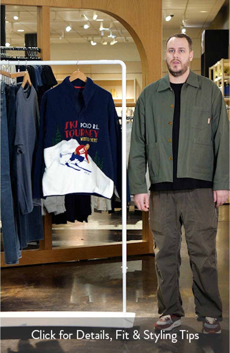 Skier Brushed Fleece Pullover, sales video thumbnail