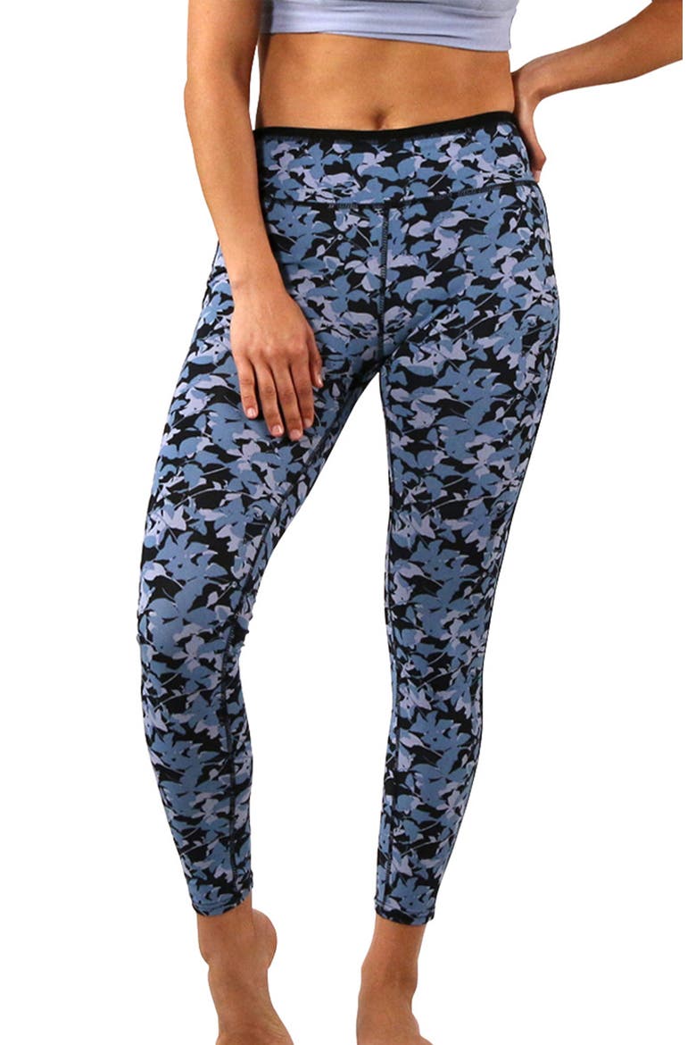 Active Sport Swim Leggingz, Main, color, Black Shadow Floral