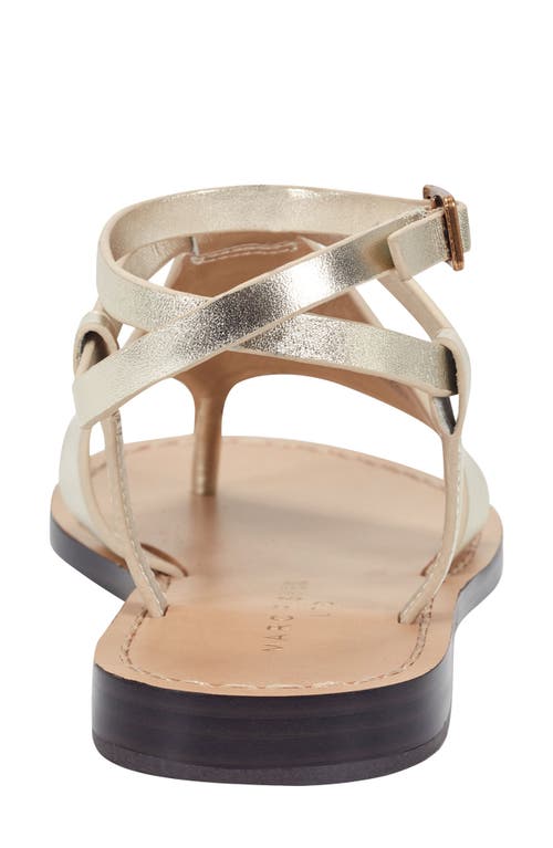 Marc Fisher Ltd Lille Ankle Strap Sandal In Metallic