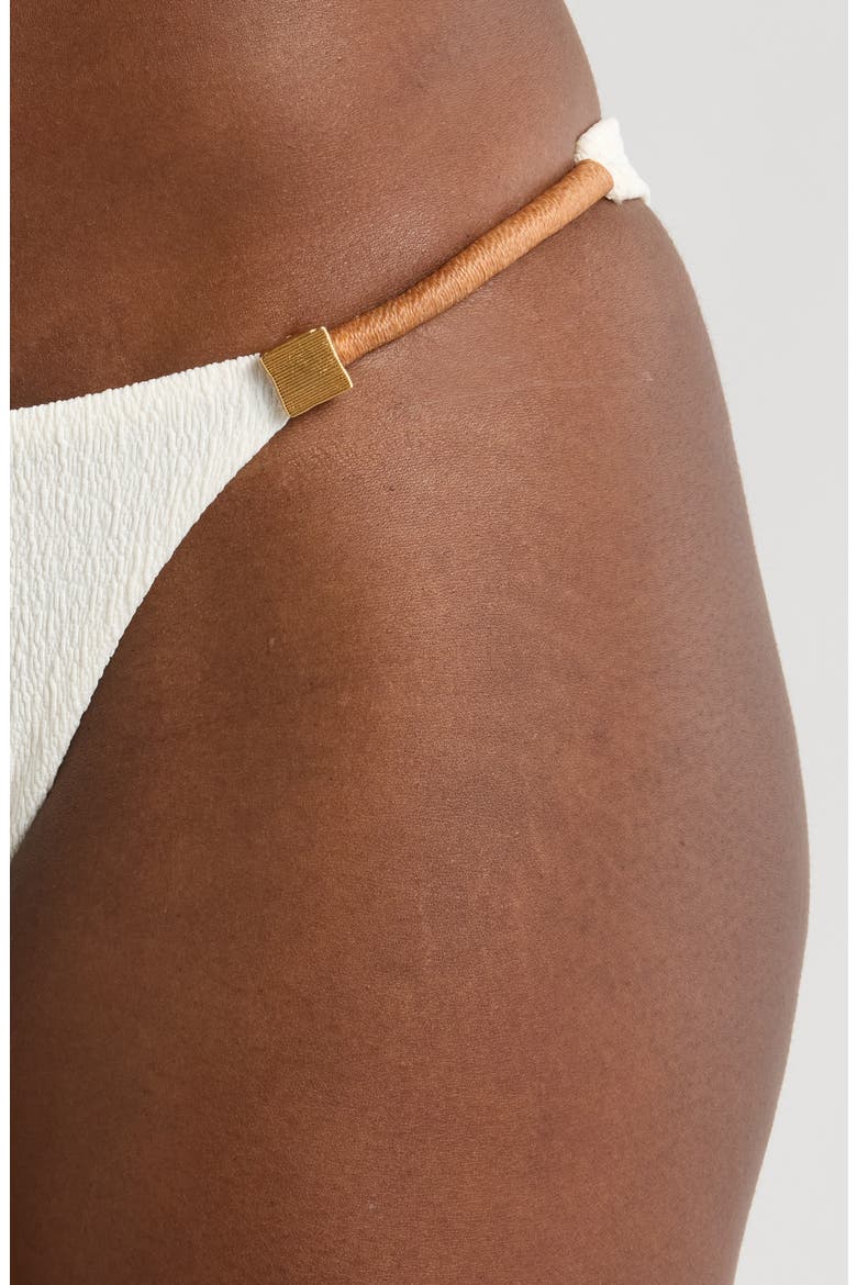 Firenze Aika Double Strap Bikini Bottoms, Alternate, color, WHITE