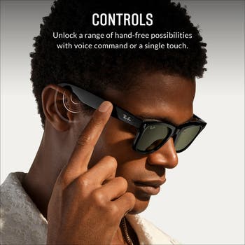 'Ray-Ban Meta Wayfarer 53mm Polarized Square Smart Sunglasses