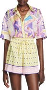 SANDRO Caroline Silk Button-Up Shirt