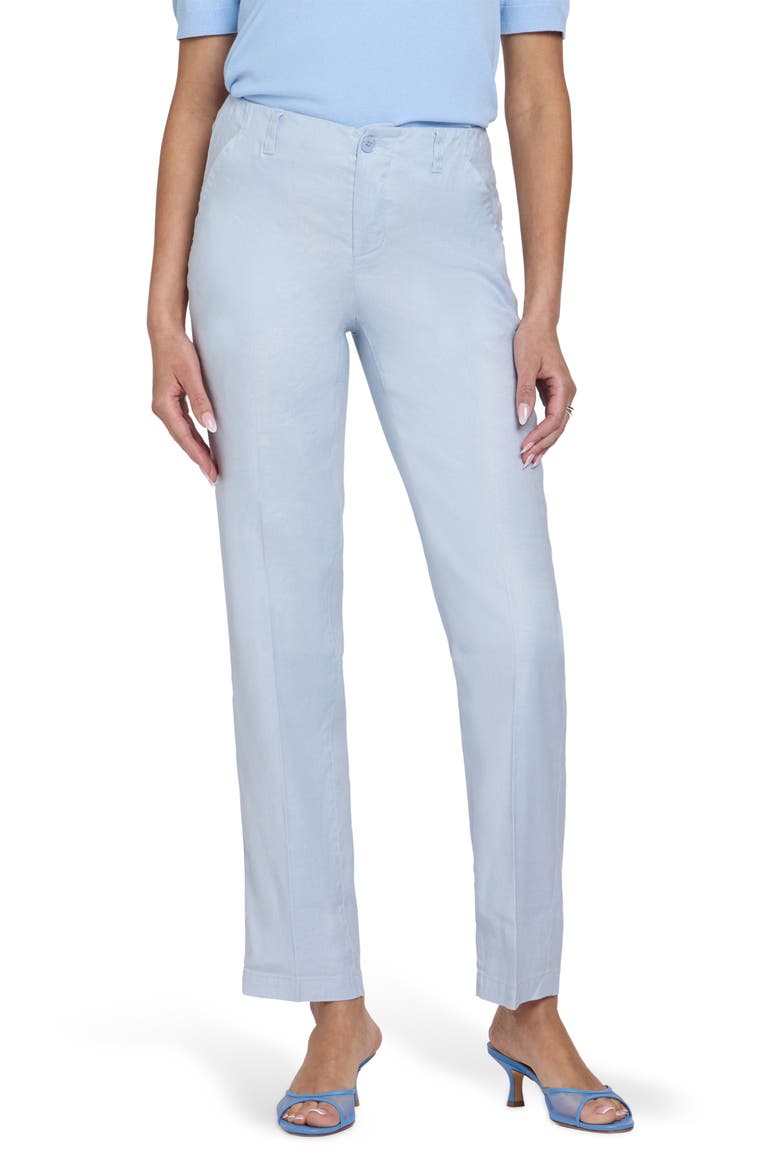 Marilyn Linen Blend Trousers, Main, color, BLUE CLOVER