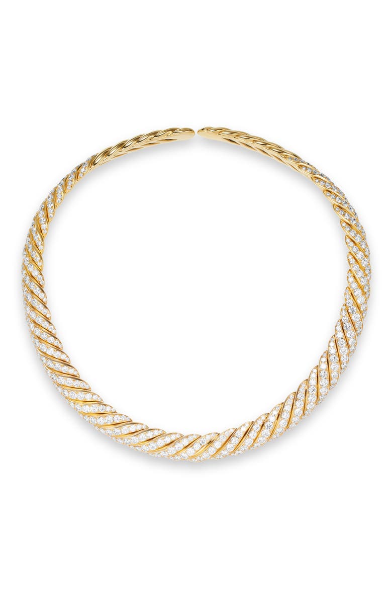 Sculpted Cable Flex Necklace, Alternate, color, GOLD