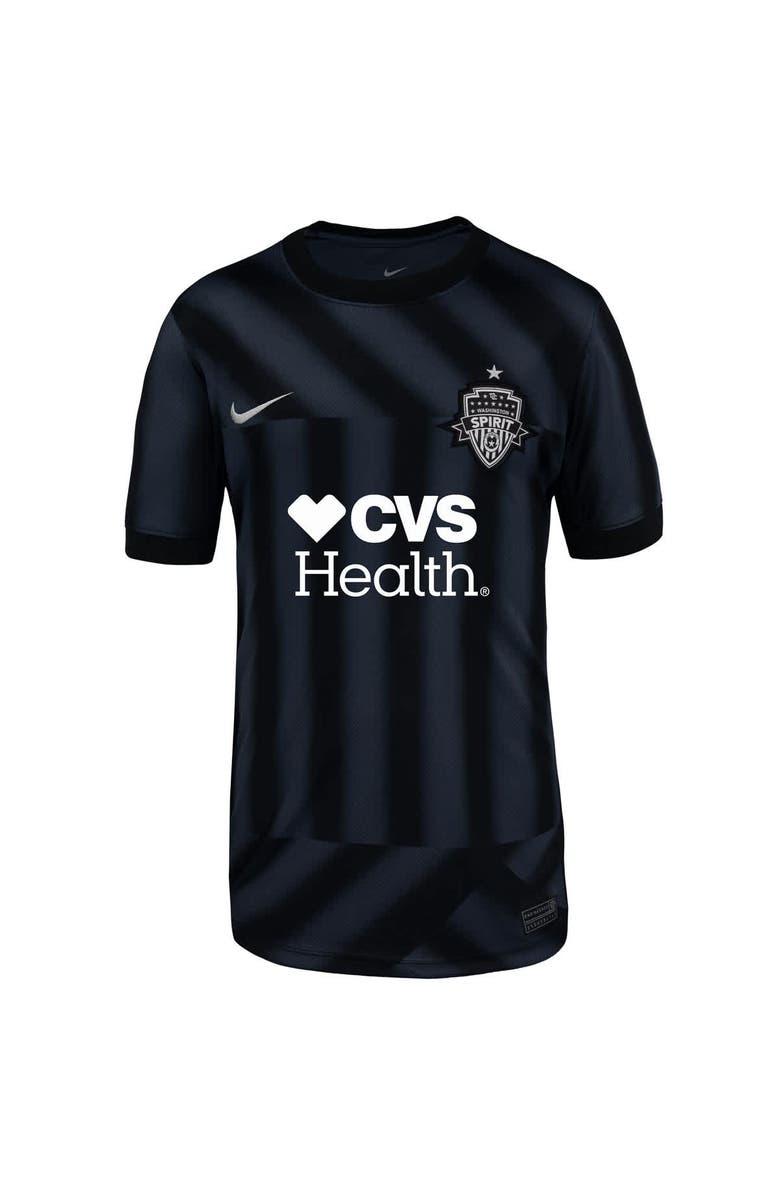 Nike Youth Nike Trinity Rodman Black Washington Spirit 2025 Blackout Kit Replica Player Jersey, Alternate, color, Black