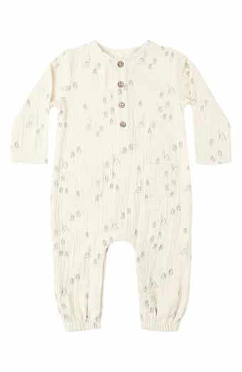 Kids' Long Sleeve Cotton Jumpsuit