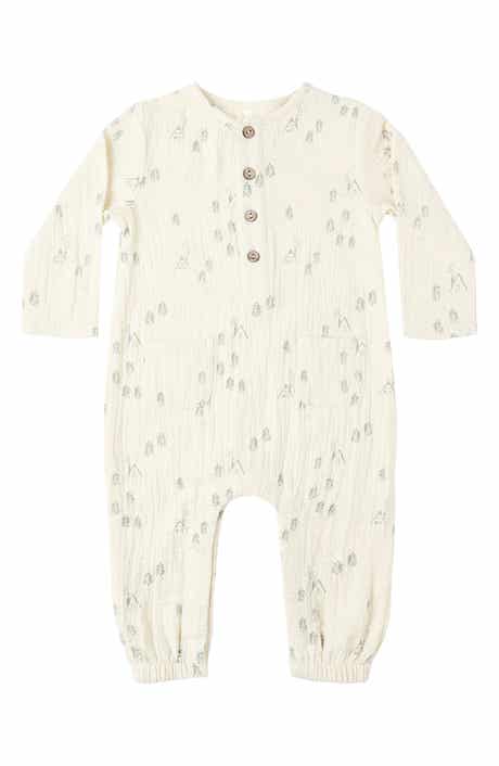 Kids' Long Sleeve Cotton Jumpsuit