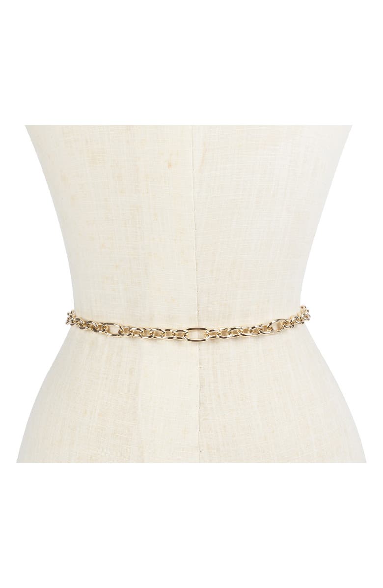 Kate Spade New York lock & key chain belt, Alternate, color,