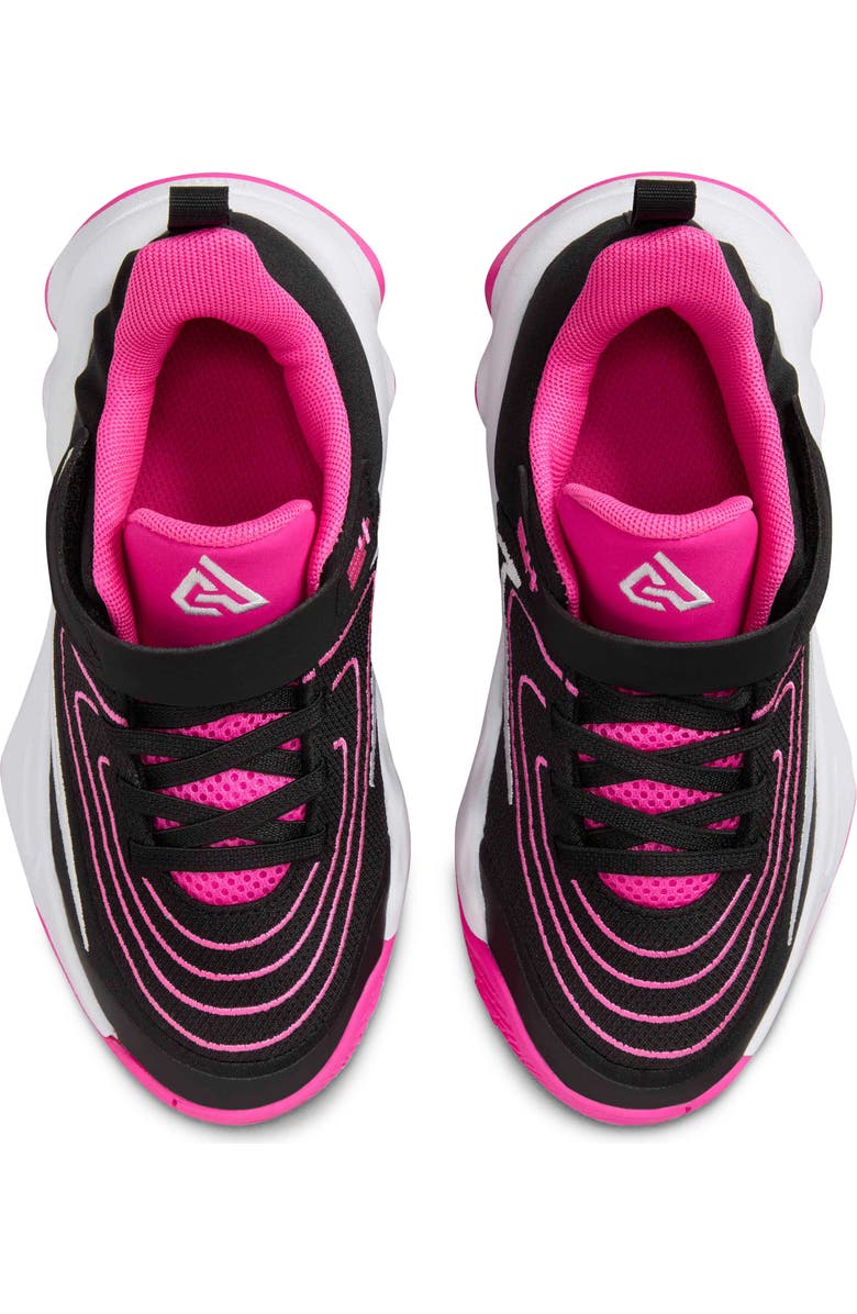 Nike Kids' Giannis Immortality 4 Basketball Shoe, Alternate, color, Black/ Laser Fuchsia/ White