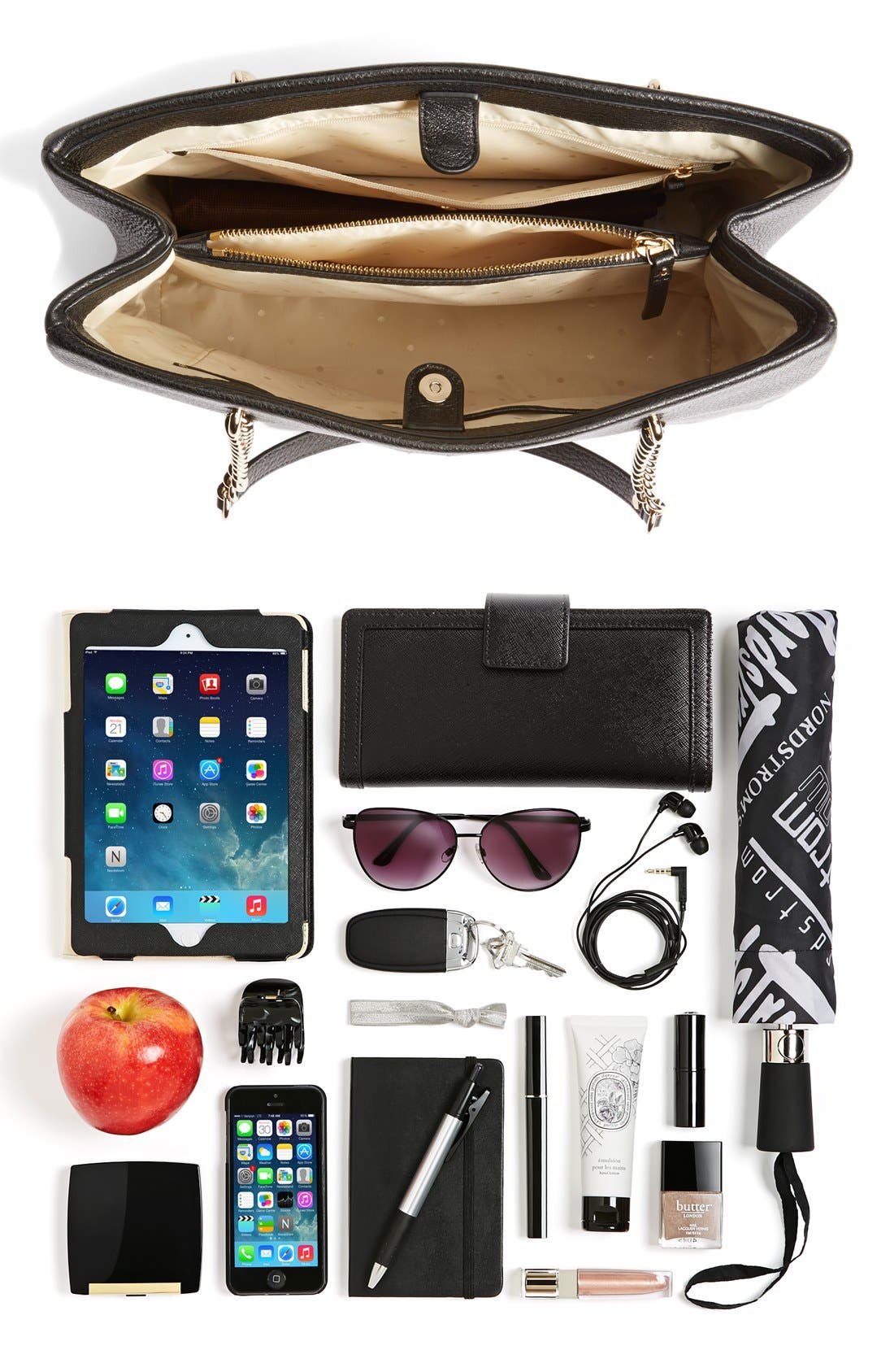 Kate Spade New York 'emerson place - smooth phoebe' leather shoulder bag, Alternate, color, 