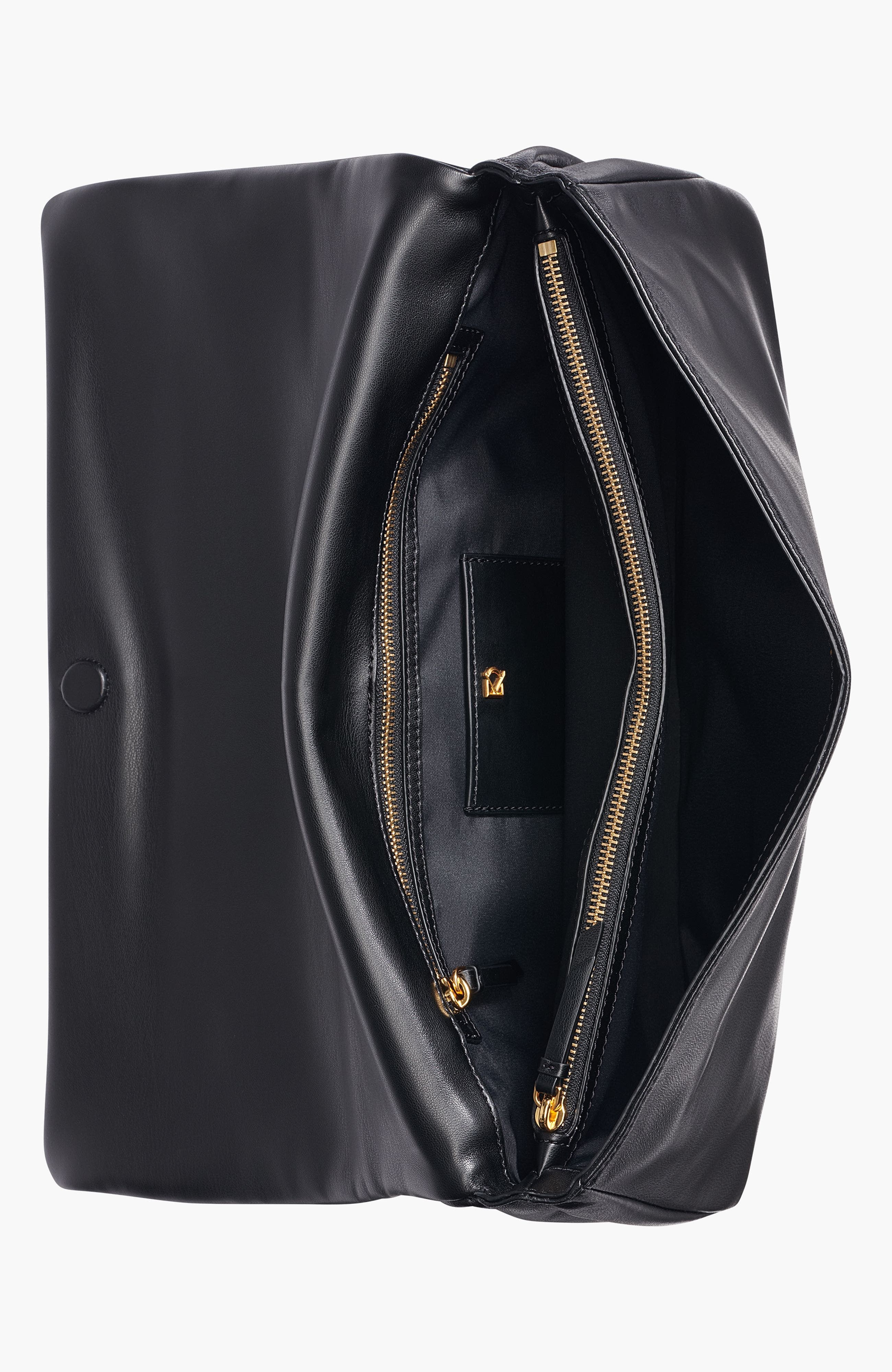 Grenadine Clutch, Alternate, color, Black/Gold