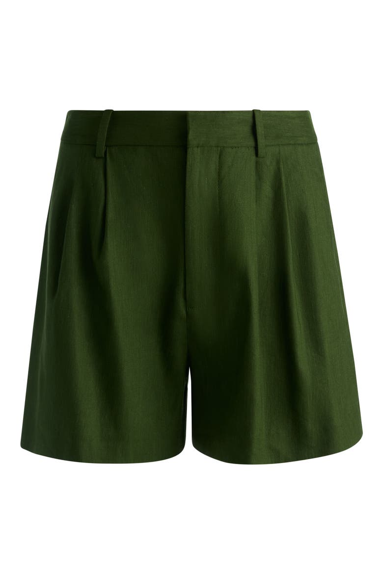 Conry Relaxed High Waist Shorts, Alternate, color, DARK FERN