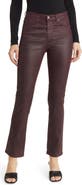 AG Mari Faux Leather Slim Straight Leg Jeans