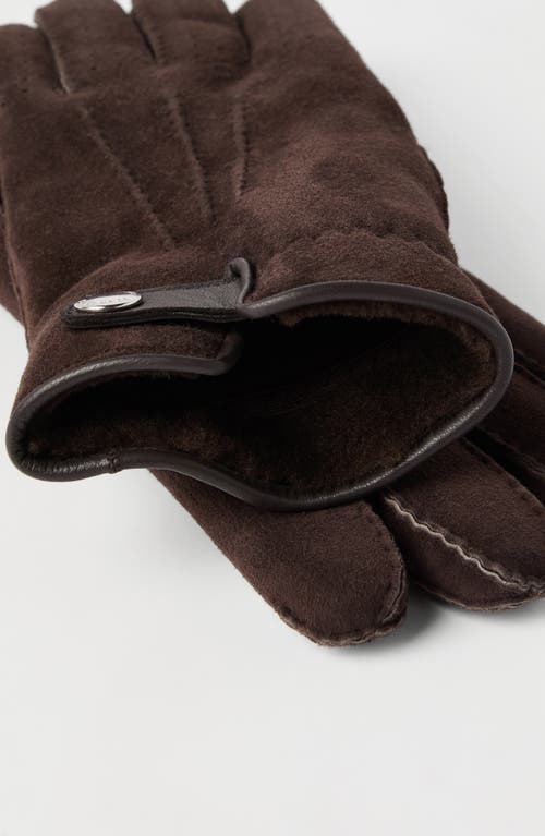 Brunello Cucinelli Handschuhe Aus Wildleder