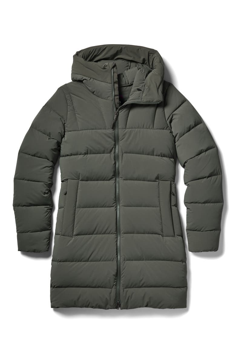Highveil Stretch Down & Feather Fill Parka, Alternate, color, DARK LAUREL