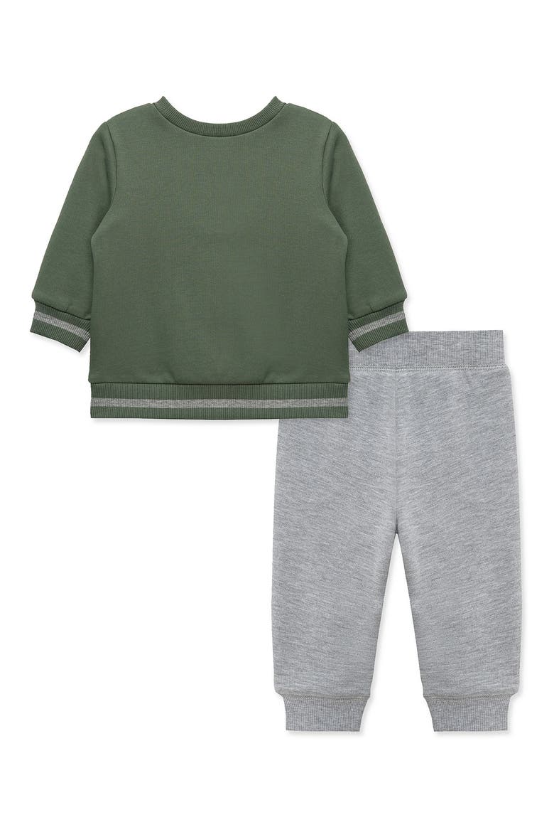 Kids' Jungle 2-Piece Sweatshirt Set, Alternate, color, GREEN