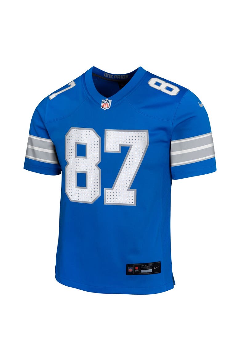 Youth Nike Sam LaPorta Blue Detroit Lions Team Player Game Jersey, Alternate, color, Blue
