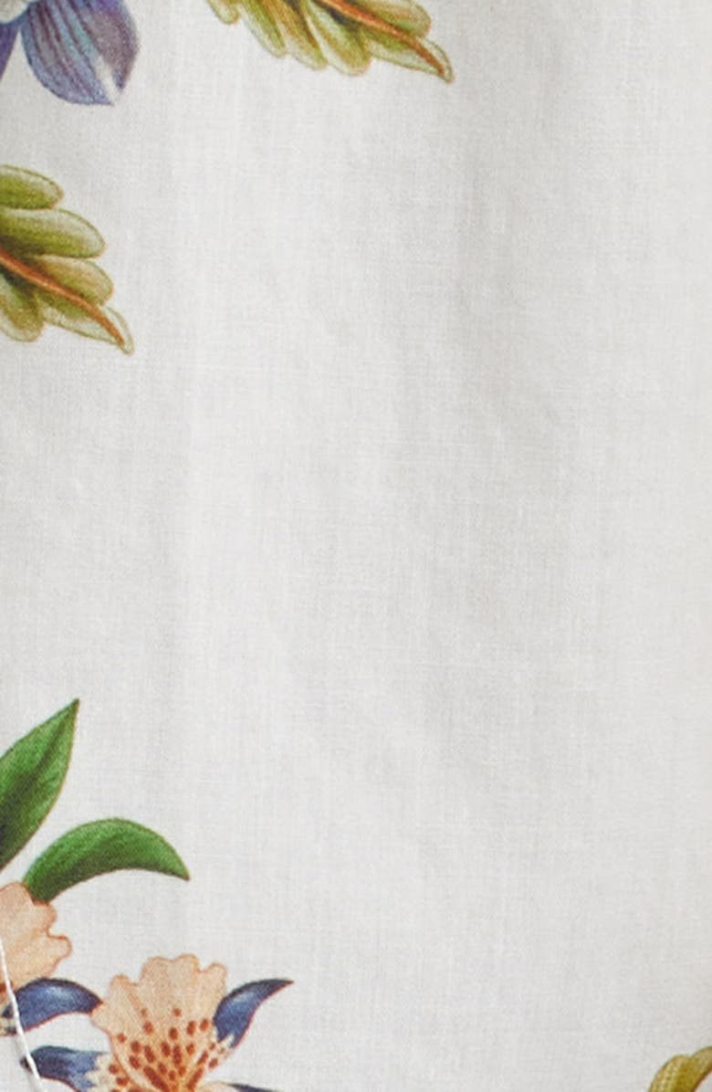 FARM Rio Sand Nature Lace Yoke Button-Up Shirt, Alternate, color, Nature Sand