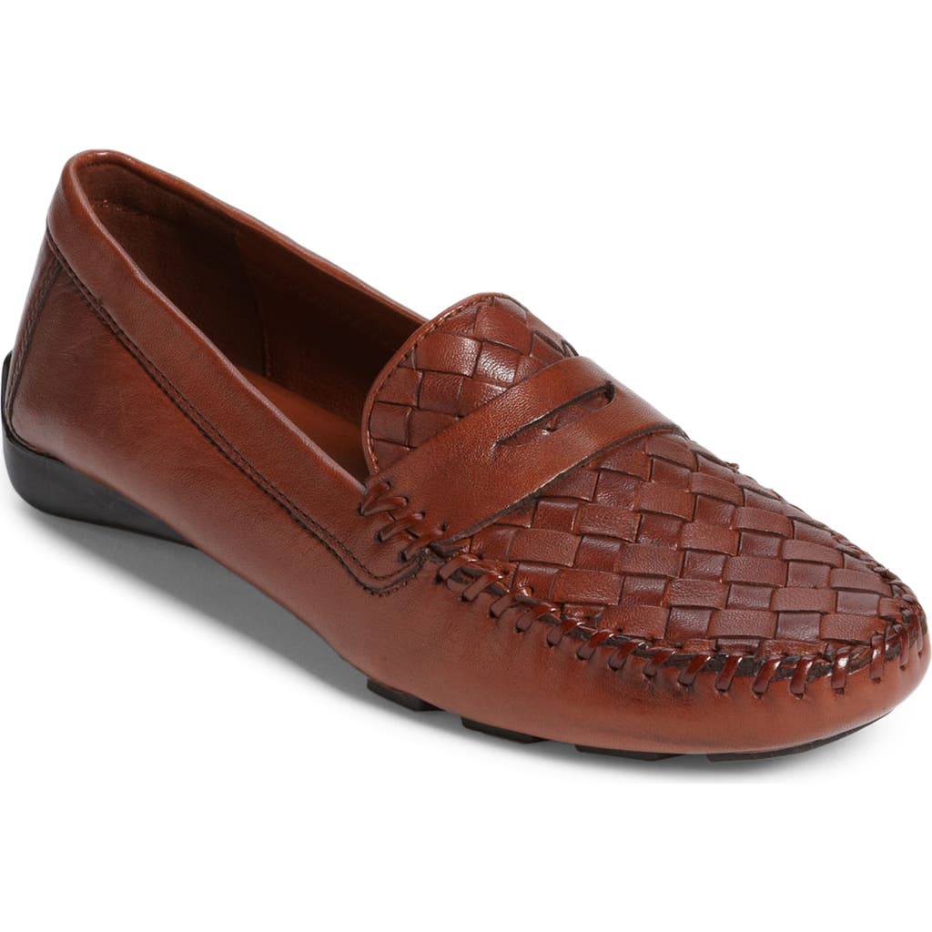 Robert Zur 'Petra' Driving Shoe in Vintage Luggage Brown  product