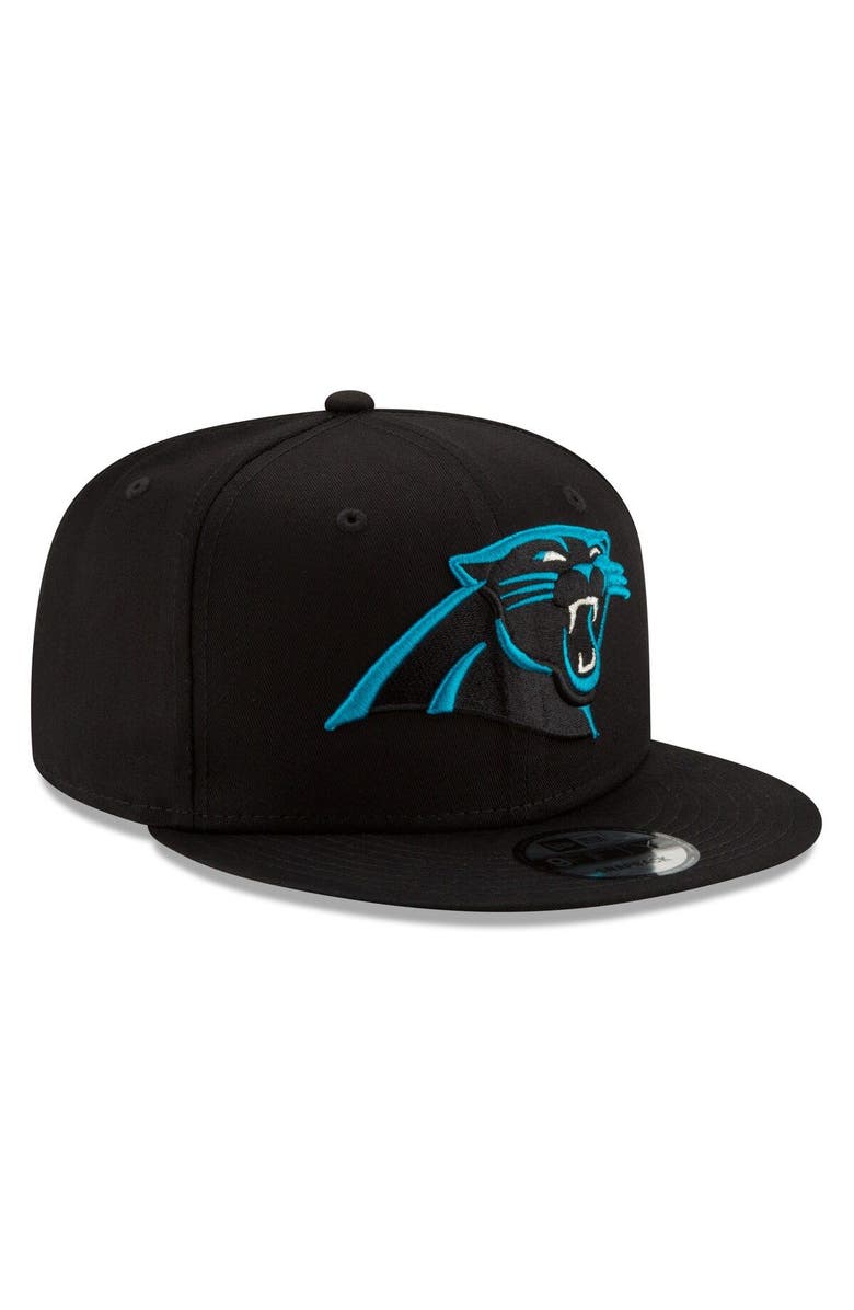 New Era Men's New Era Black Carolina Panthers Basic 9FIFTY Adjustable Snapback Hat, Alternate, color,