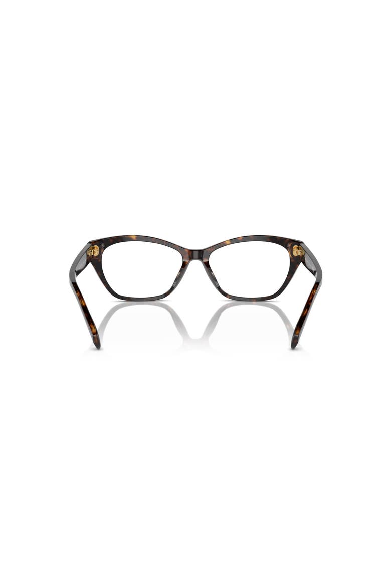 55mm Rectangle optical glasses, Alternate, color, Tortoise