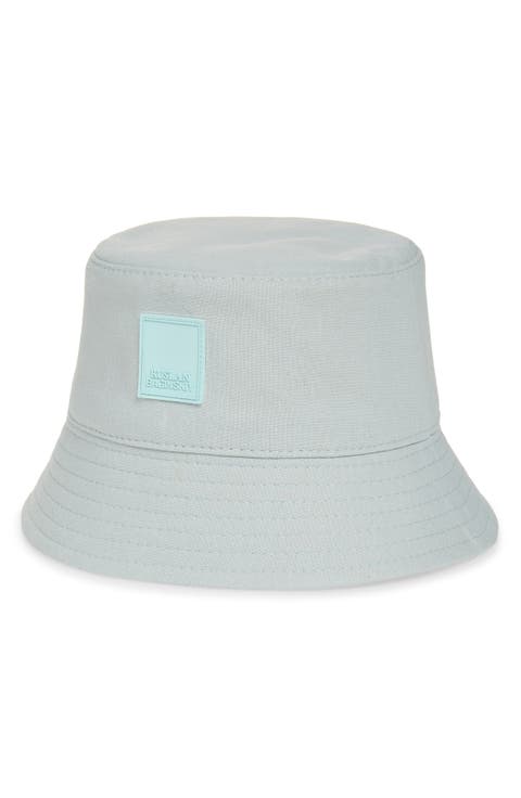 Logo Patch Linen & Cotton Bucket Hat