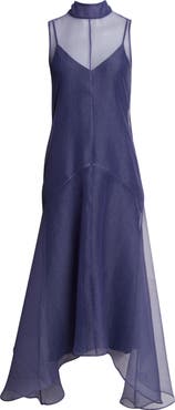 STAUD Auden Sleeveless Chiffon Gown