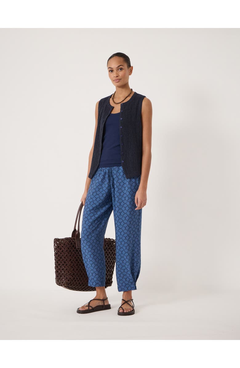 Hush Vrai Air Flow Ankle Grazer Pants, Alternate, color, Seashell Navy