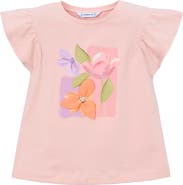 Mayoral T-Shirt With Ruffled Sleeves