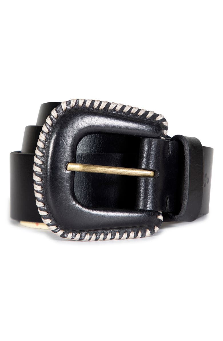 Frye Leather Belt, Main, color,