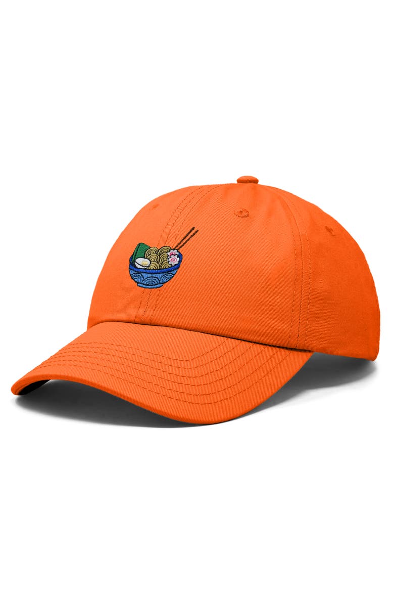Noodles Embroidered Casual Cap, Alternate, color, Orange