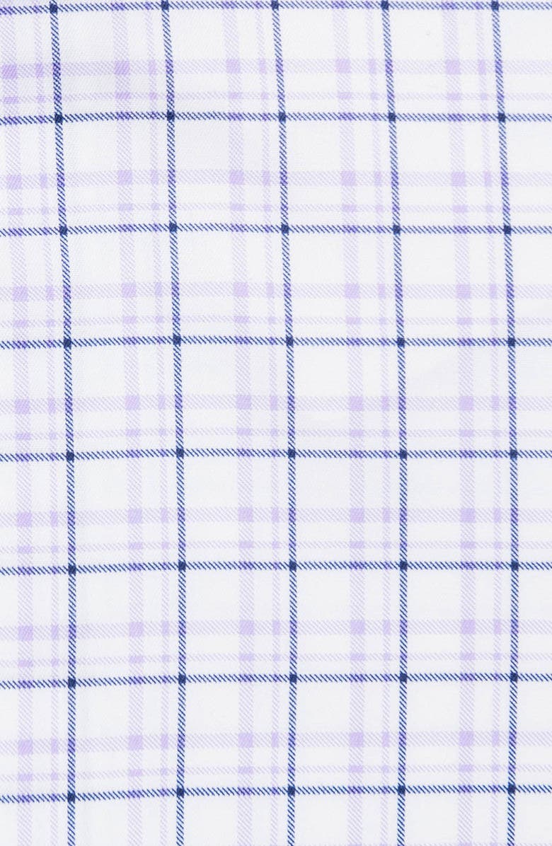 W.R.K Slim Fit Plaid Reworked Dress Shirt, Alternate, color, White/ Purple