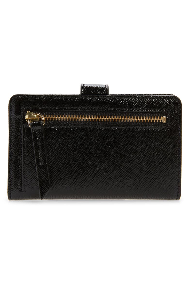 Kelly Leather Wallet, Alternate, color, BLACK