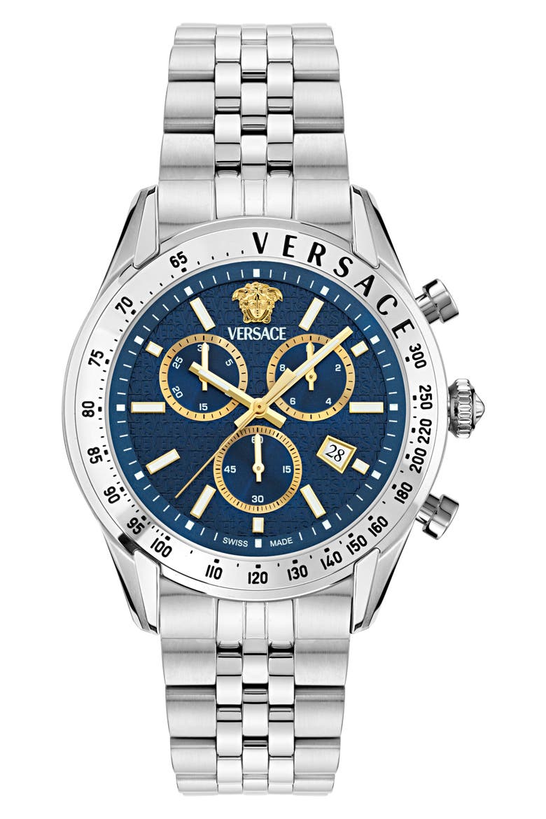 Master Chronograph Bracelet Watch, 44mm, Main, color, IP TWO TONE GREEN