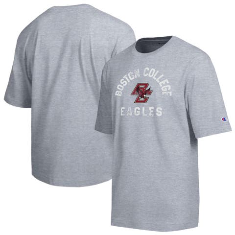 Men's Champion Heather Gray Boston College Eagles Weathered Team T-Shirt