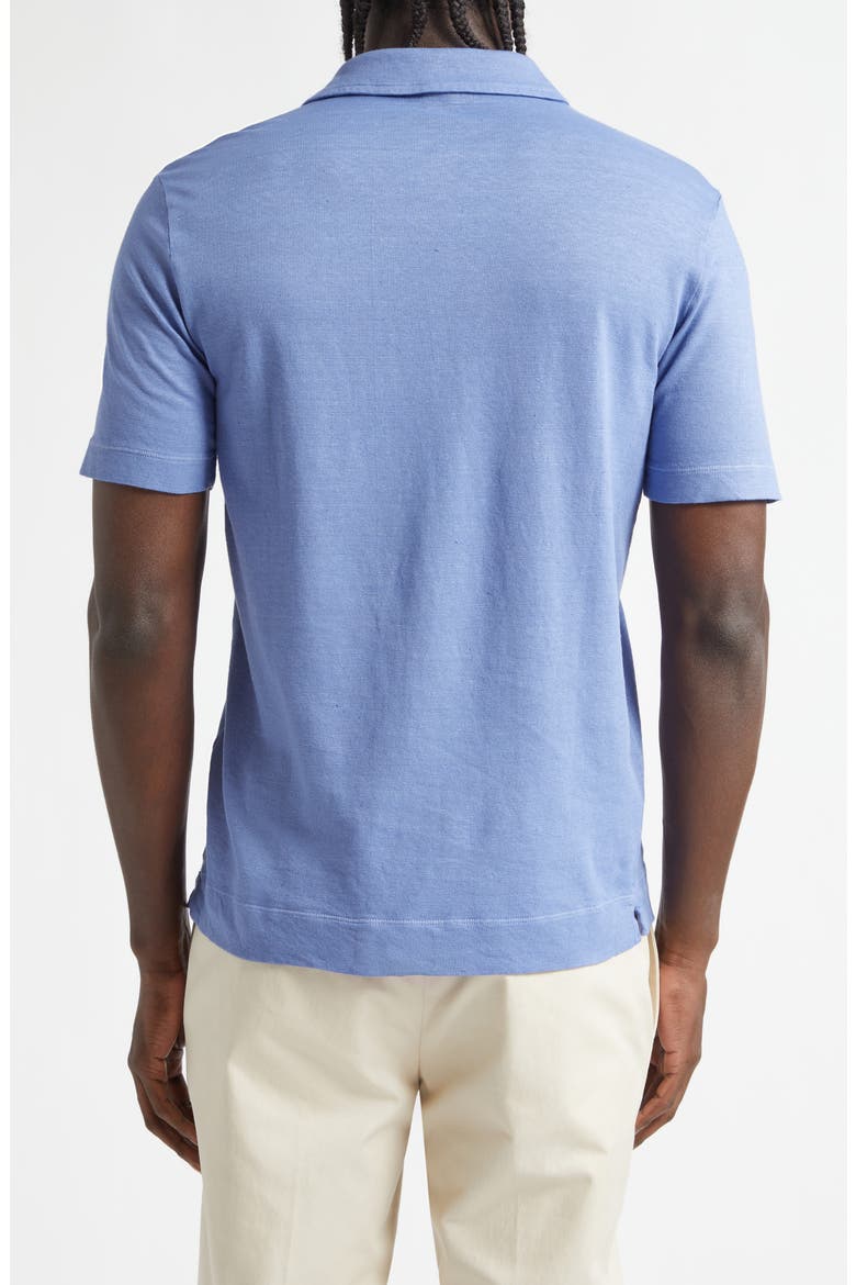 Aruba Linen & Cotton Polo, Alternate, color, TULIP