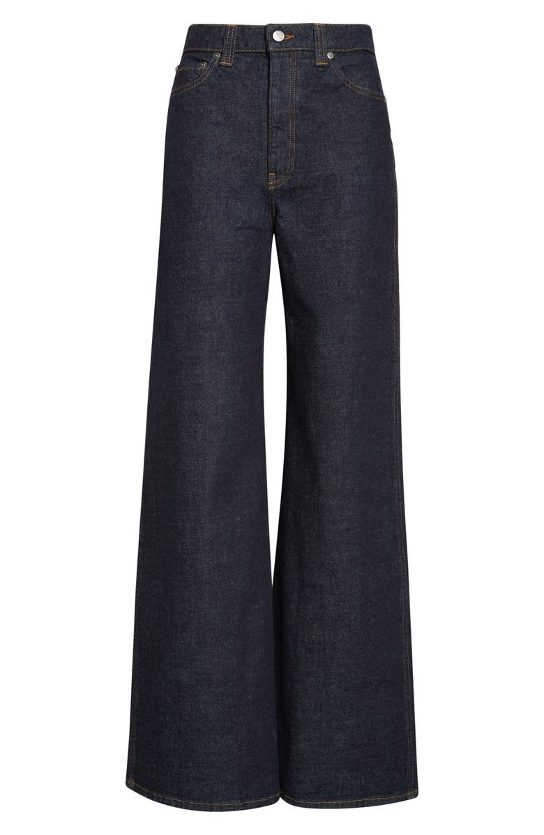 Khaite Dane High Waist Wide Leg Jeans, Main, color, Benson