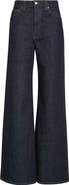 Khaite Dane High Waist Wide Leg Jeans