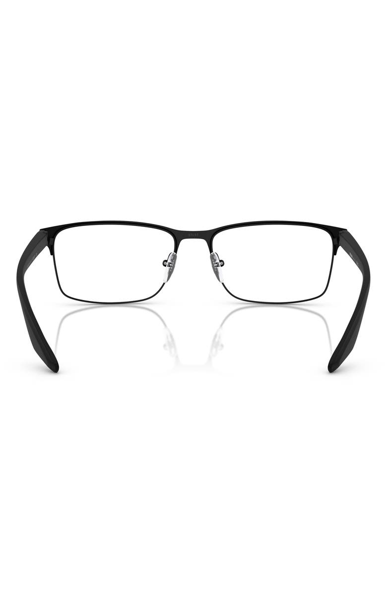 Prada Linea Rossa 55mm Rectangular Optical Glasses, Alternate, color, 