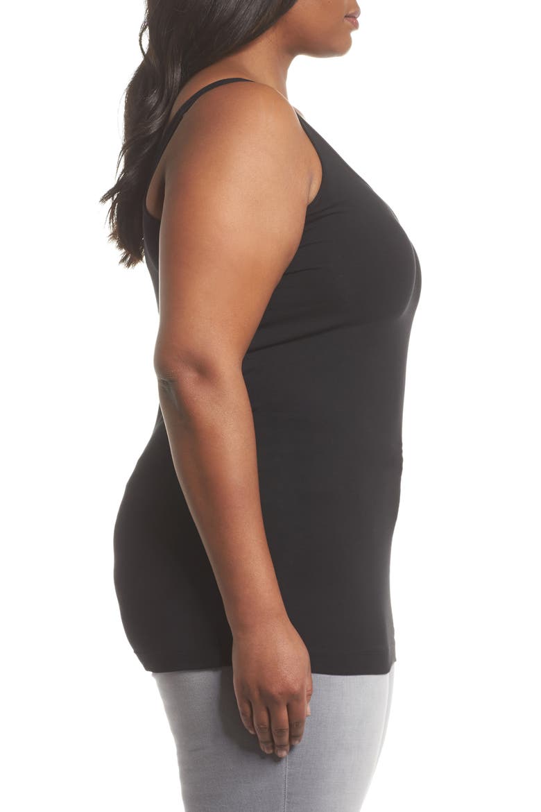 New Slim Strap Tank, Alternate, color, BLACK