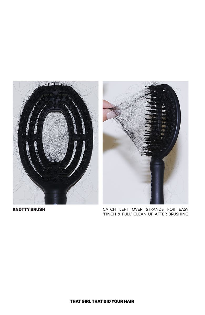 That Girl That Did Your Hair Knotty Brush, Alternate, color, Black