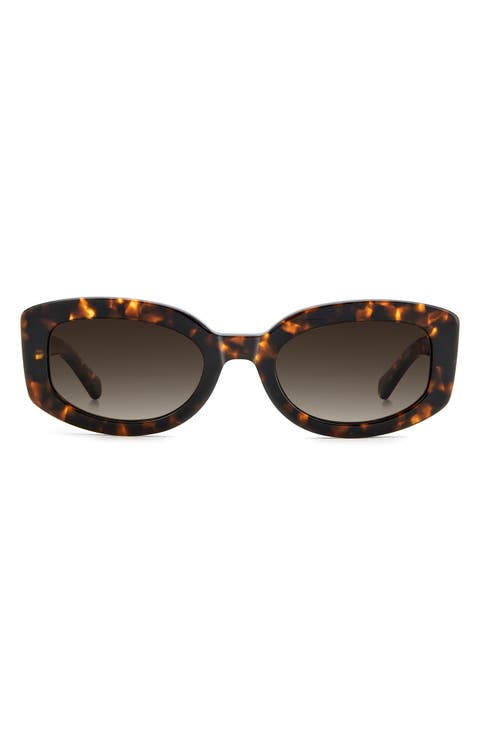 ailey 53mm gradient rectangular sunglasses