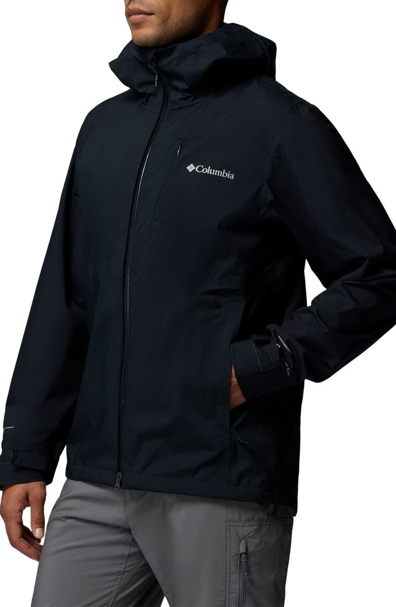 Columbia Trailborne Omni-Tech Waterproof Jacket, Alternate, color, Black