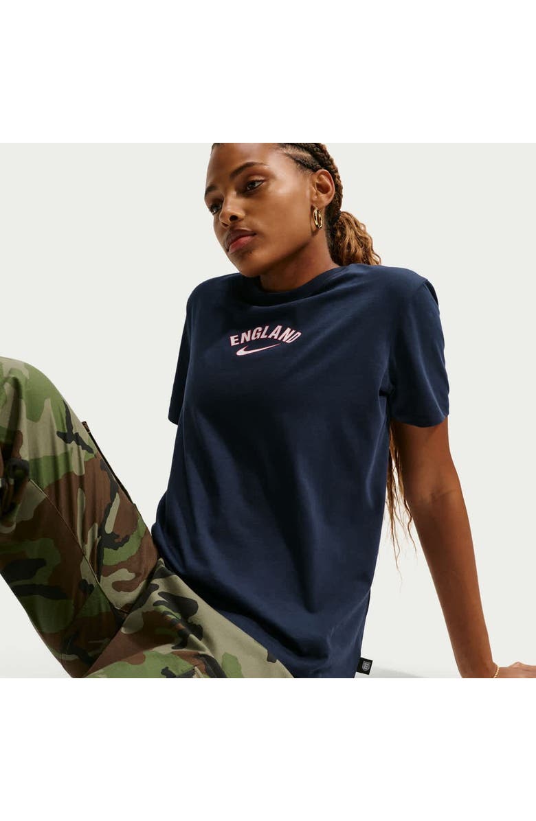 Nike Women's Nike Blue England National Team Wordmark T-Shirt, Alternate, color, Blue