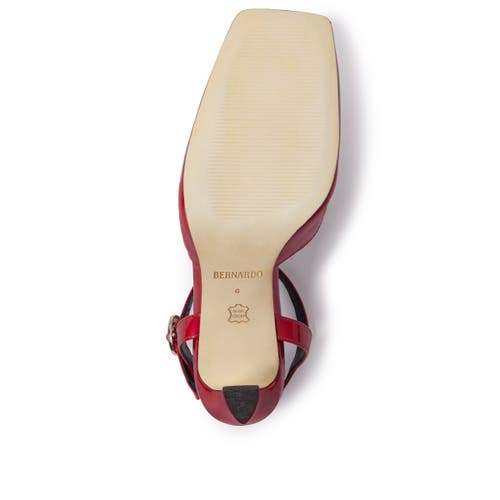 Bernardo Footwear Gama Mary Jane Pump In Burgundy