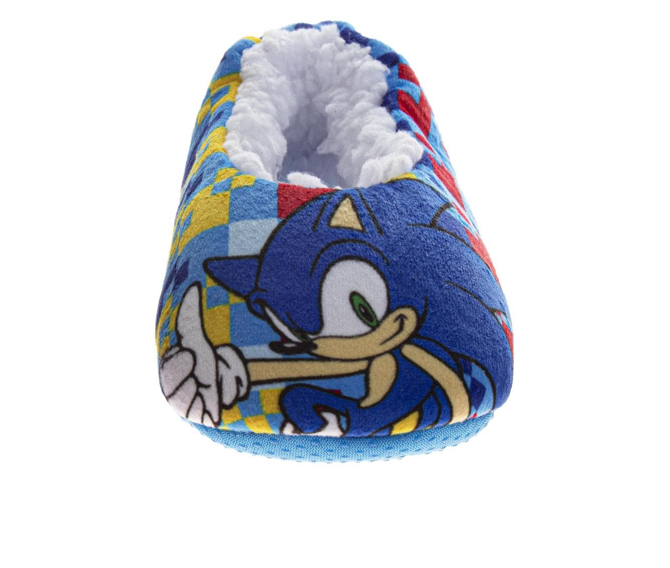 SEGA Sonic The Hedgehog Slippers, Alternate, color, Blue