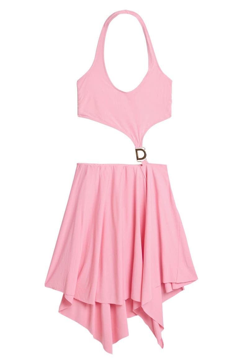 Cutout Halter Dress, Alternate, color, PINK