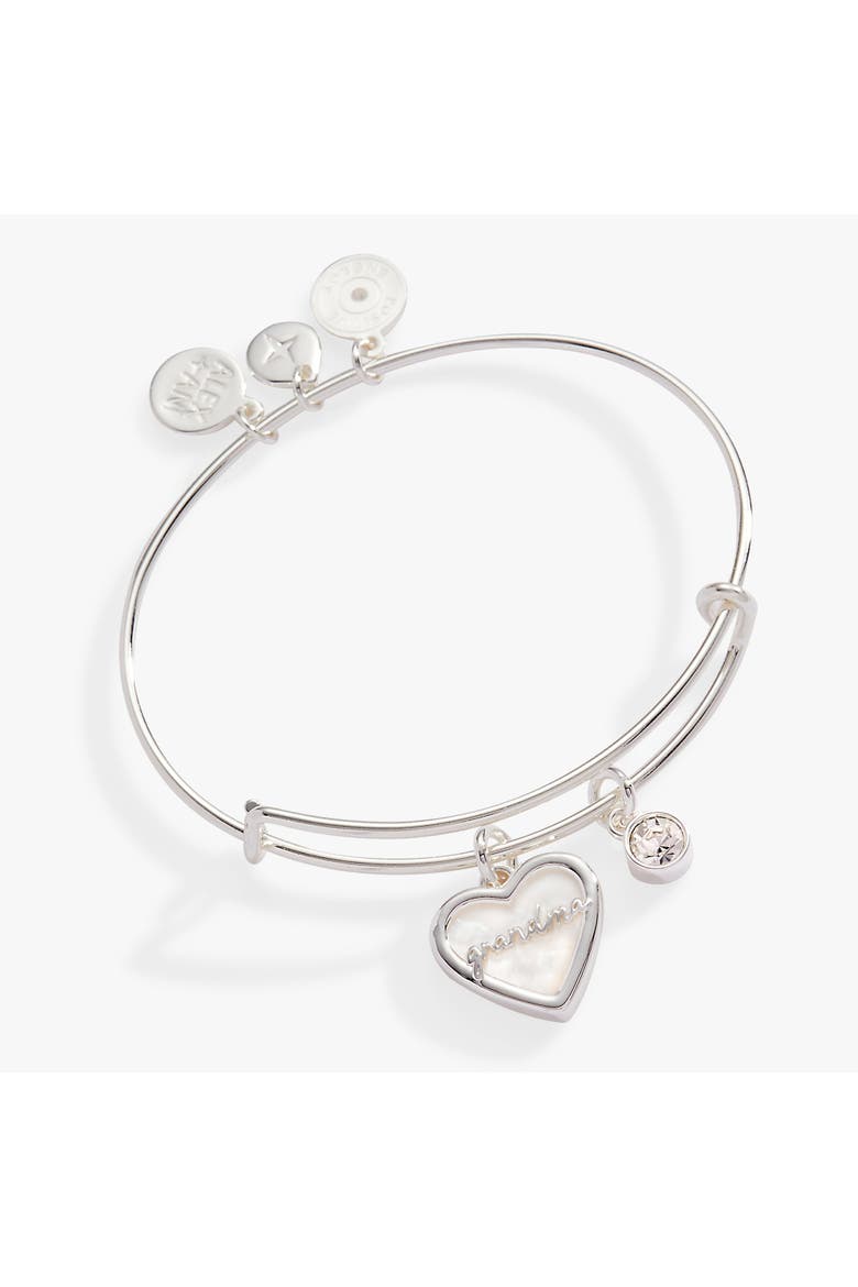 Grandma Mother of Pearl Bangle, Main, color, Silver